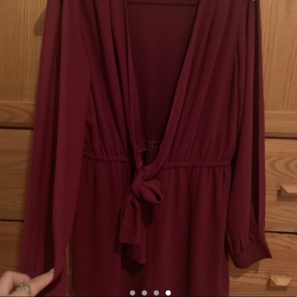 Maroon/Red open romper ! ❤️ - Picture 2 of 4